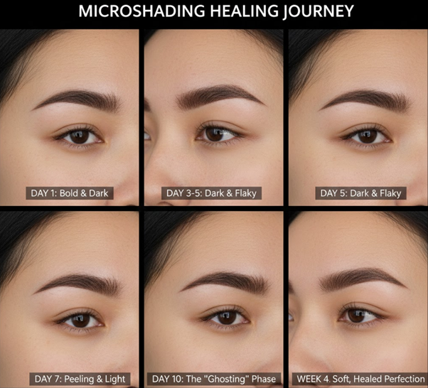 Microblading Healing Stages